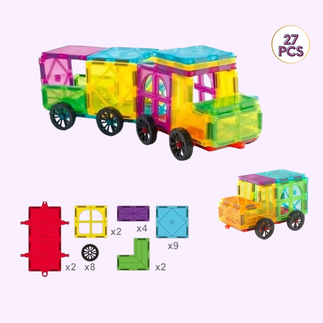 MagnoWonder : Le Kit de Construction Magnetique 27 Pieces