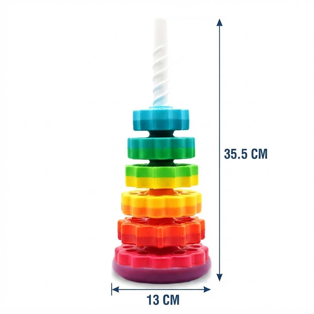Stacker : Jeu d’Empilage Rotatif et Éveil Créatif pour Enfants