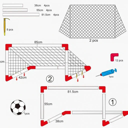 SportyPop : Le But de Foot 2 en 1 pour Petits Champions