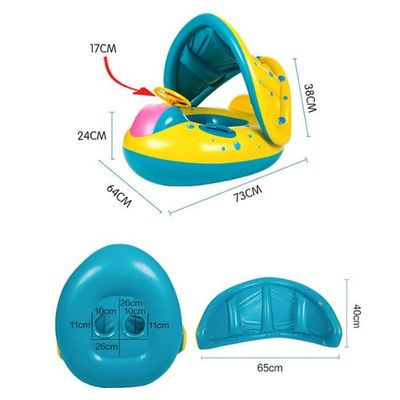 AquaSafe : Le Flotteur avec Auvent Solaire Anti-UV