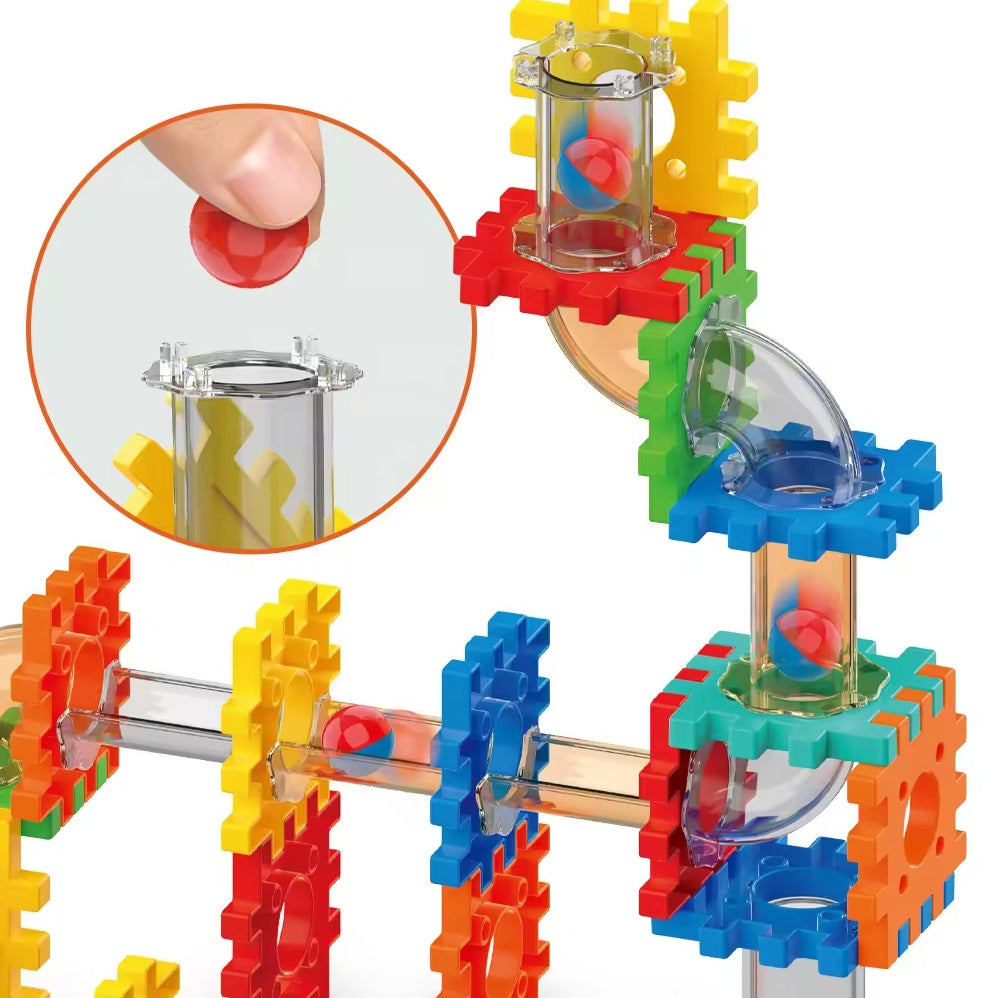 Blockia – Blocs de Construction Créatifs avec Tunnels & Parcours à Balles
