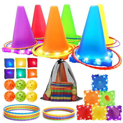 GlowTarget : Le Jeu d'Adresse Lumineux 3-en-1 pour Toute la Famille