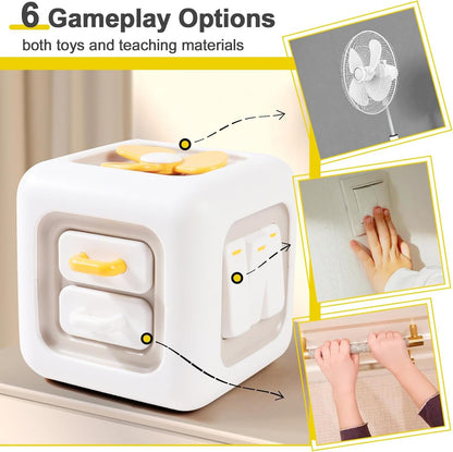 EduCube – Jouet Éducatif Sensoriel 6-en-1 pour Bébé