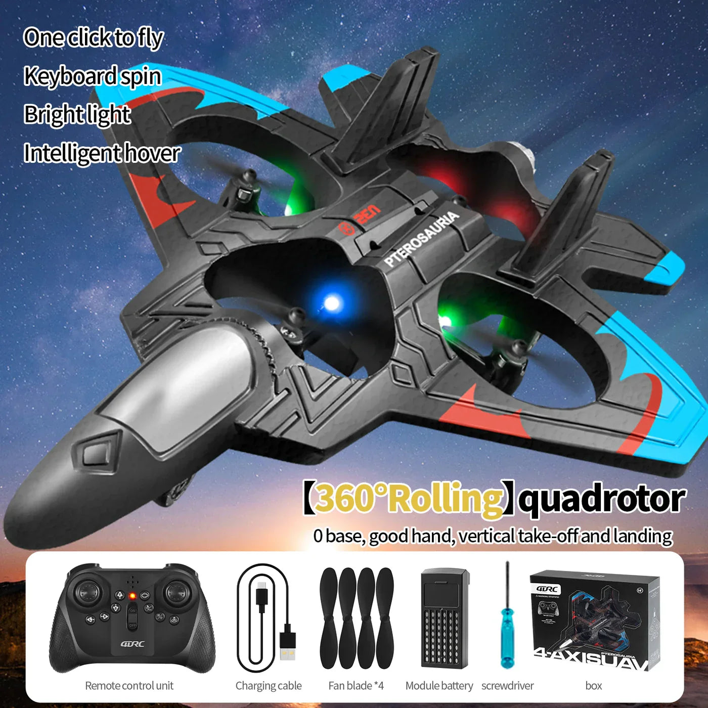 AirMotion : Drone Acrobatic LED pour Vols Spectaculaires