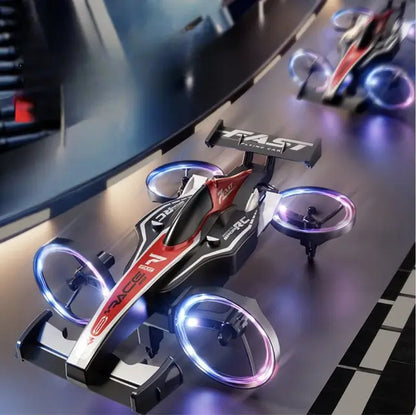 CarDron : Drone Télécommandé Voiture de Course Futuriste pour Enfants