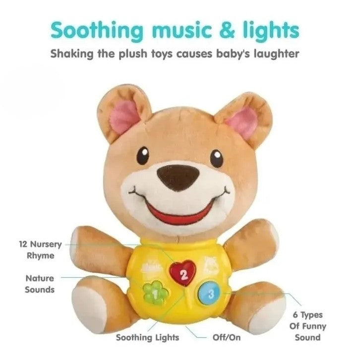 SoftBear : Ours Interactif, Musical et Sensoriel pour Bébé