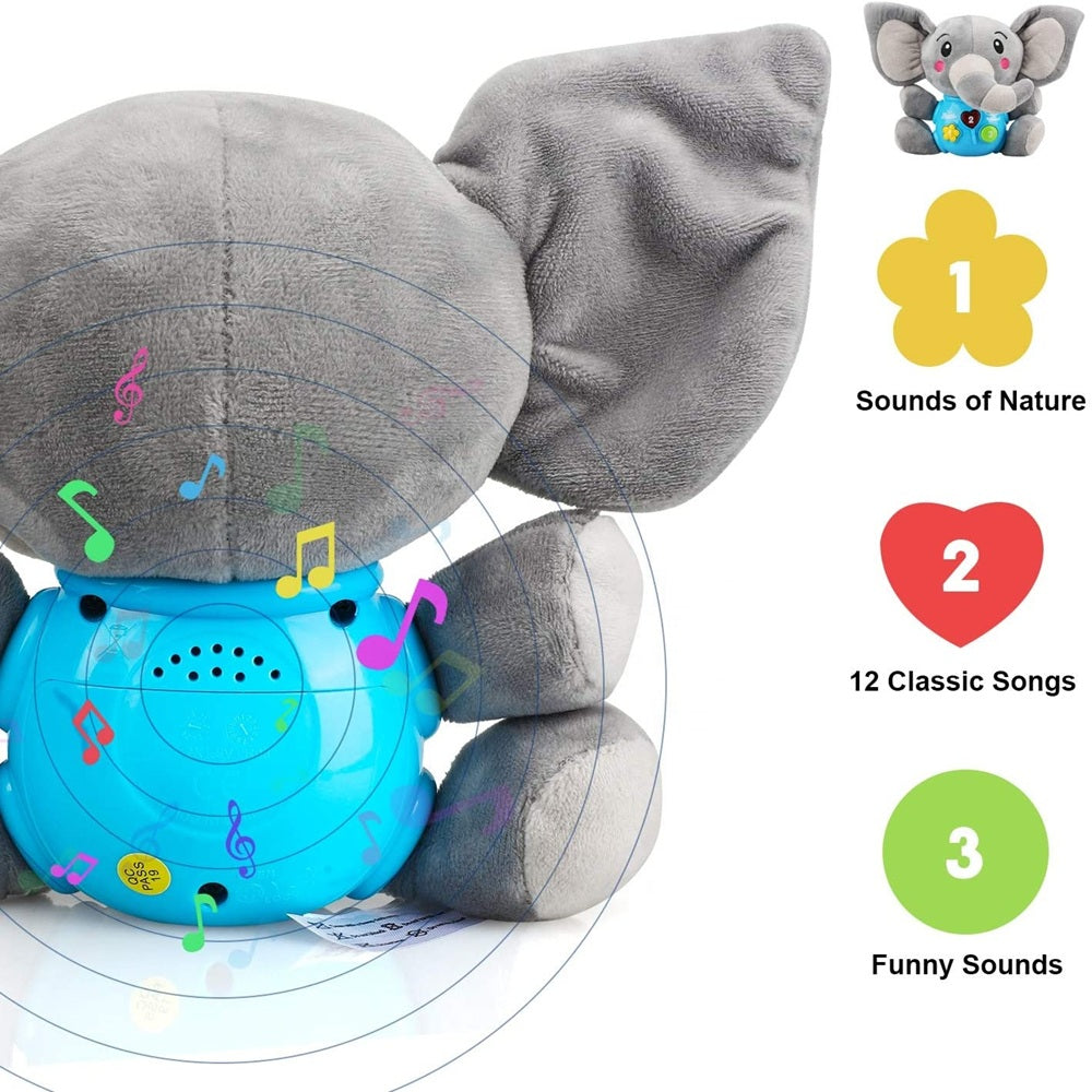 SoftElephant : Éléphant Musical et Doudou d'Éveil pour Bébé