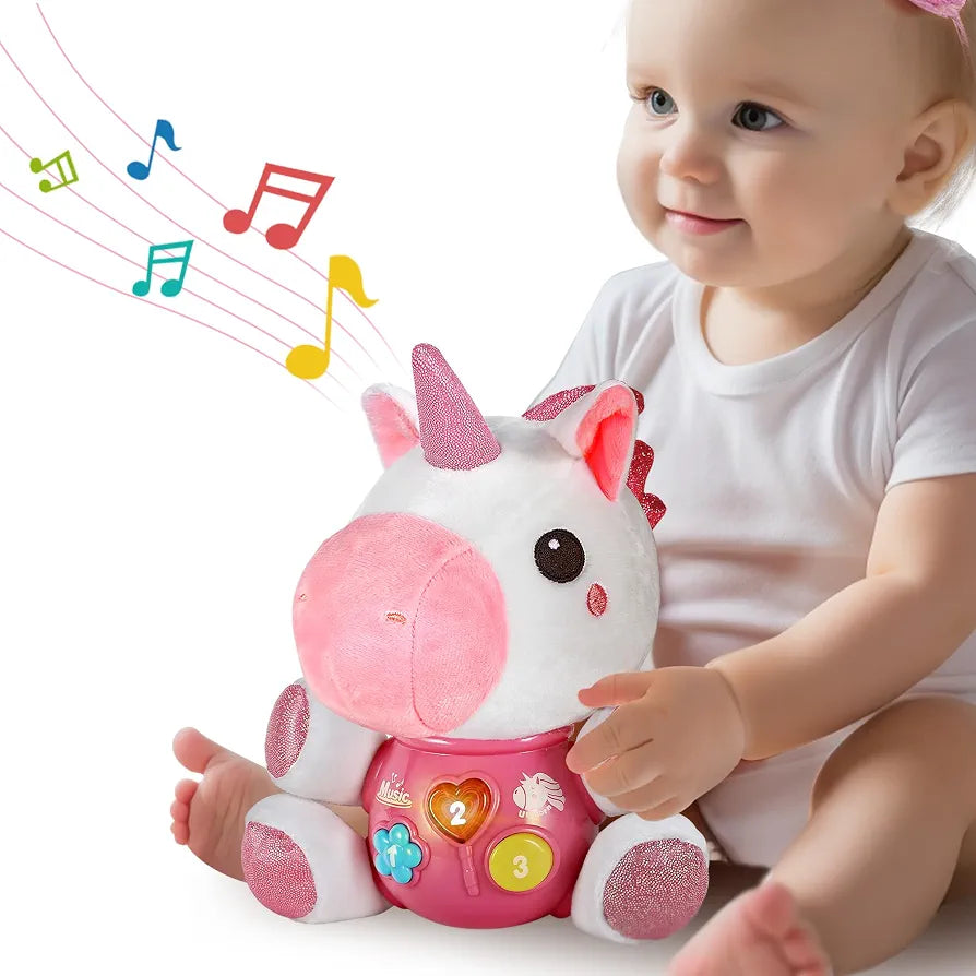 Unicorn : Peluche Licorne Interactive pour Bébé | Éveil & Douceur