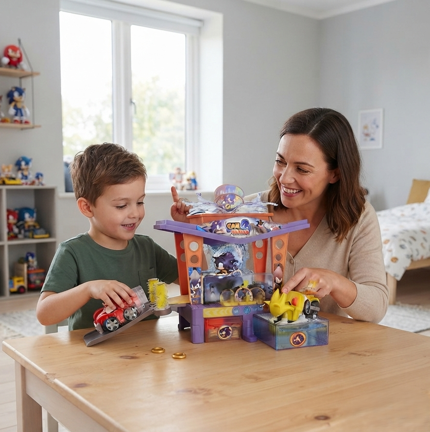 CarWash Sonic : Circuit de Course et Station de Lavage pour Enfants