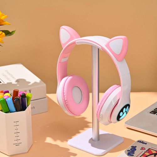Cute Headphone : Casque Chat Bluetooth avec LED Colorées et Confort Optimal
