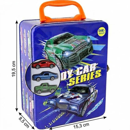 MetalCars : 18 Voitures de Sport en Métal avec Mallette de Rangement