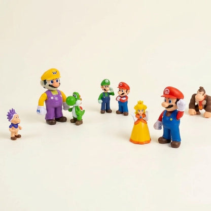 MarioTeam : Pack de 8 Figurines Super Mario et Friends