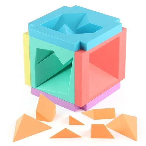 TriShape – Tangram 3D Éducatif en Formes Tridimensionnelles