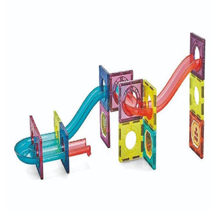 Magnetica – Jeu de Construction Magnétique 37 Pièces & Parcours à Billes