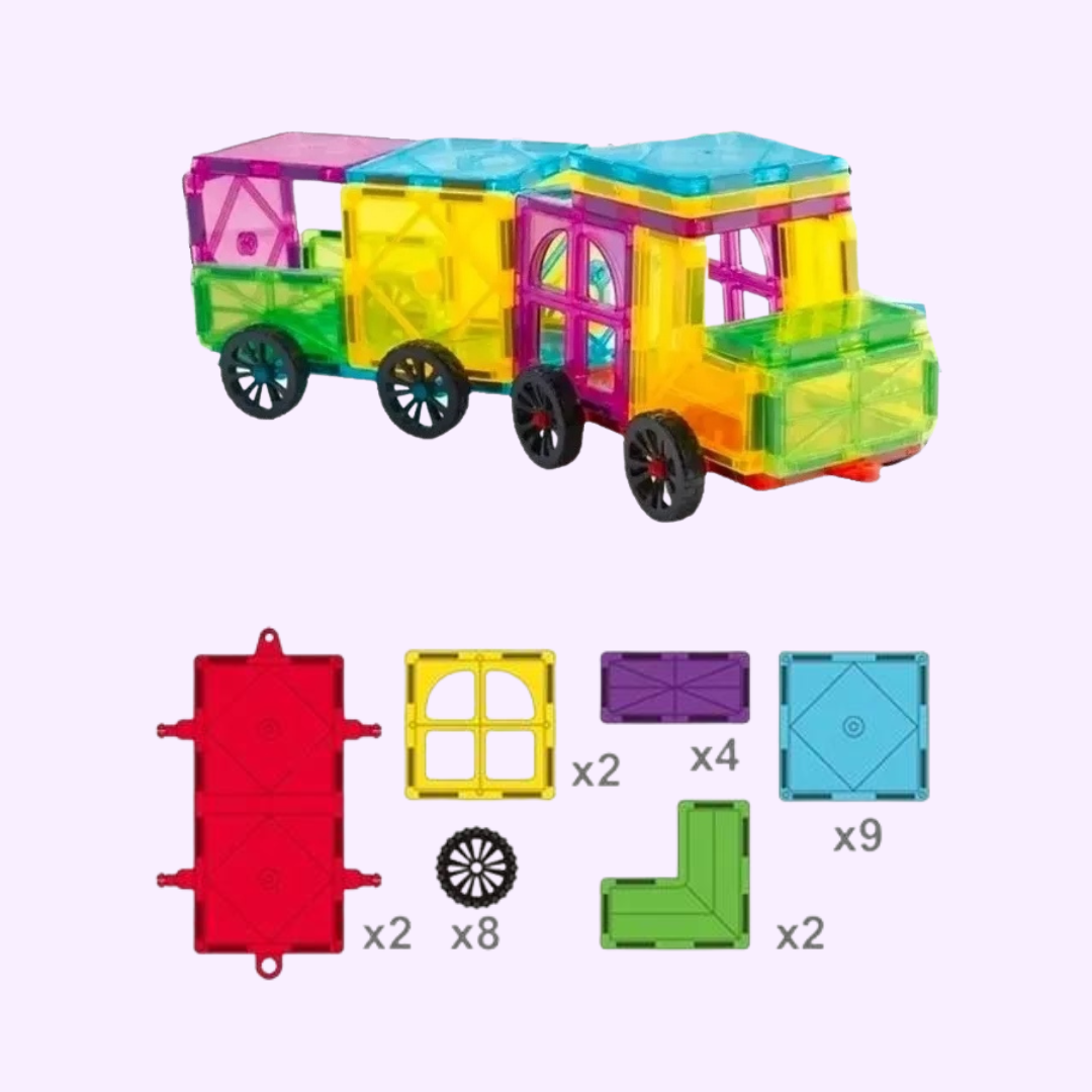MagnoWonder : Le Kit de Construction Magnetique 27 Pieces