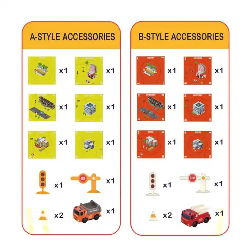 LogicRoad Builder – Puzzle Magnétique de Construction de Routes