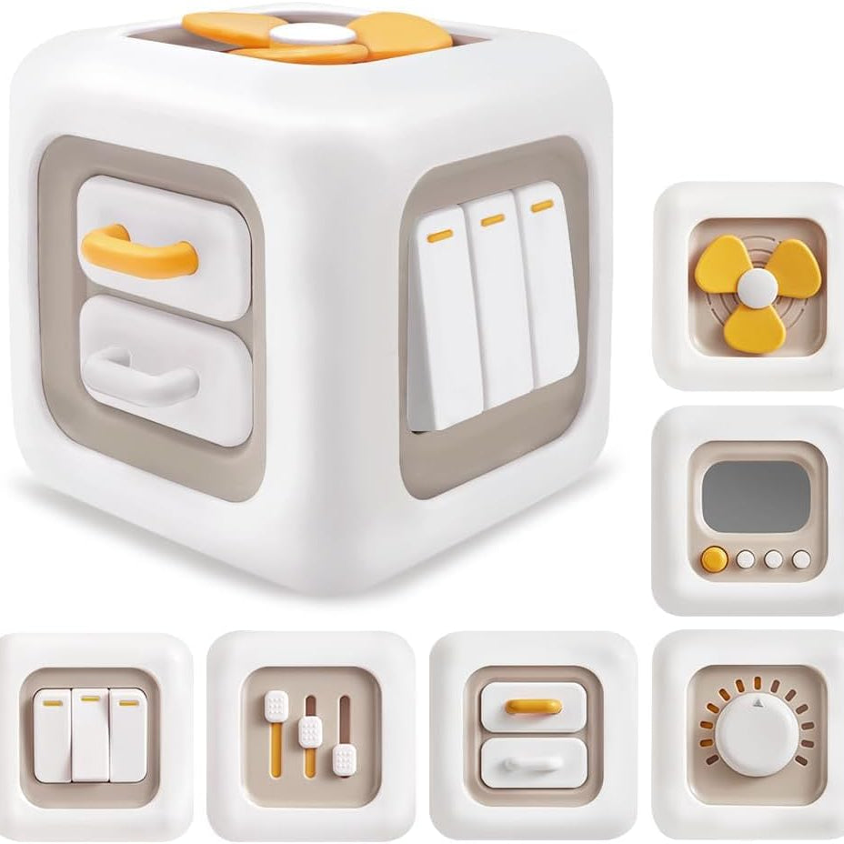 EduCube – Jouet Éducatif Sensoriel 6-en-1 pour Bébé
