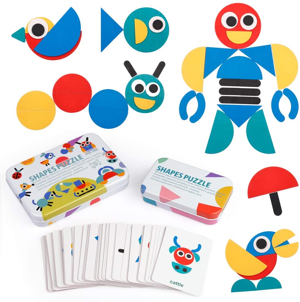 Puzzle en bois - ShapesPuzzle - Kidcado magasin de jeu et jouet Maroc