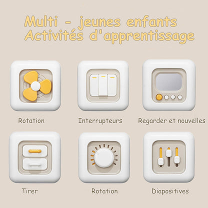 EduCube – Jouet Éducatif Sensoriel 6-en-1 pour Bébé