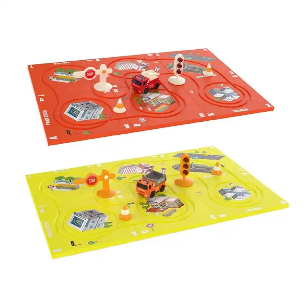 LogicRoad Builder – Puzzle Magnétique de Construction de Routes