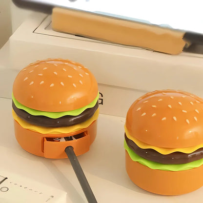 GlowBurger – Lampe Rechargeable Ludique avec Taille-Crayon Intégré