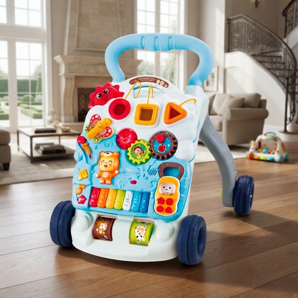 FunStride : Trotteur Éducatif et Musical pour les Premiers Pas de Bébé