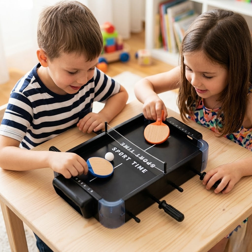 OmniTable: Table de Jeux Multi-Activités 5-en-1 : Compacte et Robuste.