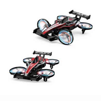 CarDron : Drone Télécommandé Voiture de Course Futuriste pour Enfants