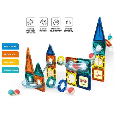 LogicBuild : Les Formes Magnetiques aux Couleurs Vives