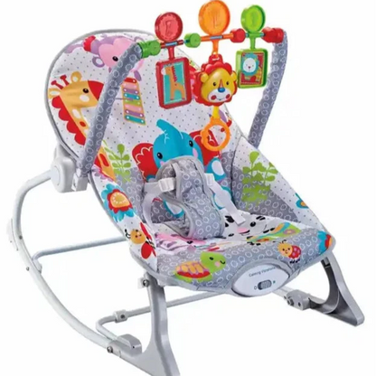 RelaxoBaby – Transat Évolutif 2-en-1 Musical & Interactif pour Bébé