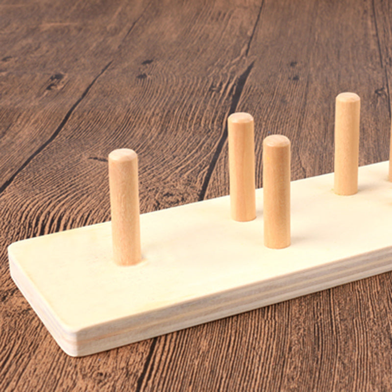 5 StackingForms - Jeu à empiler en bois Formes et Couleurs - Kidcado magasin de jeu et jouet Maroc