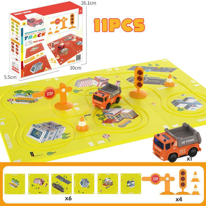 LogicRoad Builder – Puzzle Magnétique de Construction de Routes