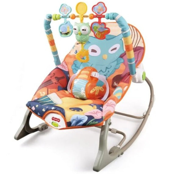 RelaxoBaby – Transat Évolutif 2-en-1 Musical & Interactif pour Bébé