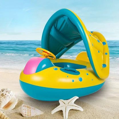 AquaSafe : Le Flotteur avec Auvent Solaire Anti-UV