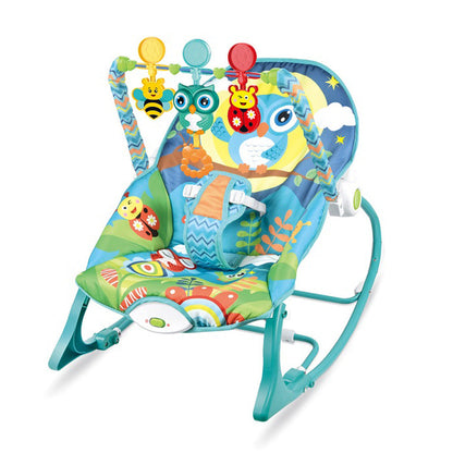 RelaxoBaby – Transat Évolutif 2-en-1 Musical & Interactif pour Bébé