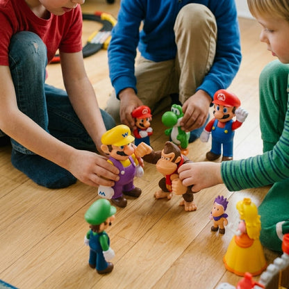 MarioTeam : Pack de 8 Figurines Super Mario et Friends