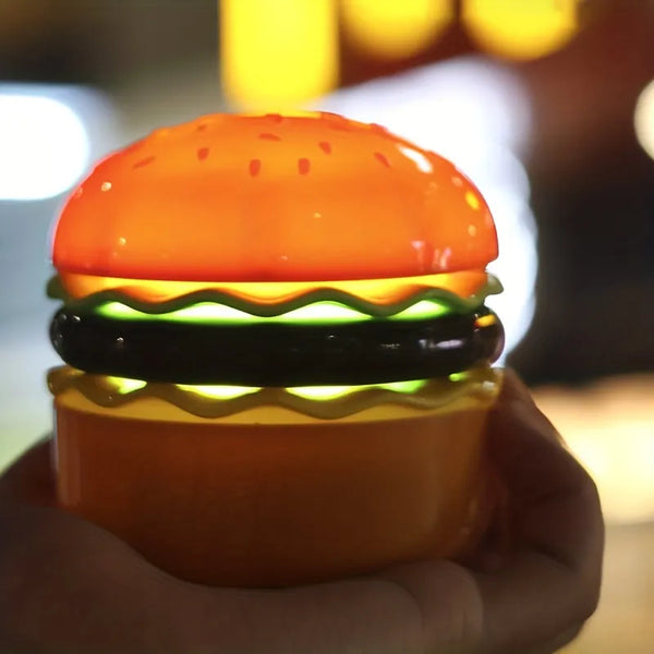 GlowBurger – Lampe Rechargeable Ludique avec Taille-Crayon Intégré