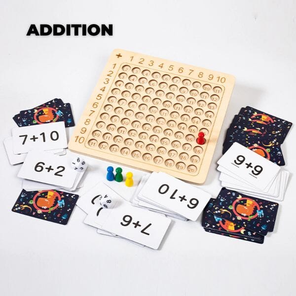 MathGame : Table De Multiplication et Addition en Bois - Kidcado magasin de jeu et jouet Maroc